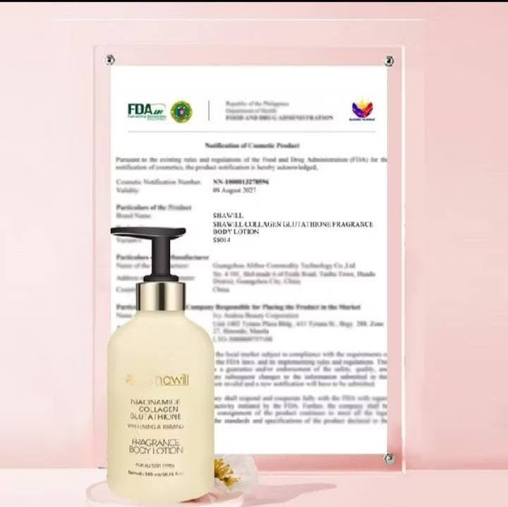 SHAWILL- Niacinamide Collagen & Glutathione Whitening Body Lotion