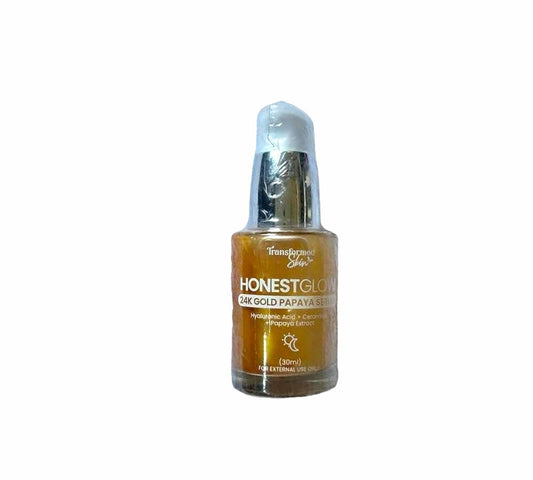 Transformed skin - Honest Glow 24k gold papaya serum -30ml