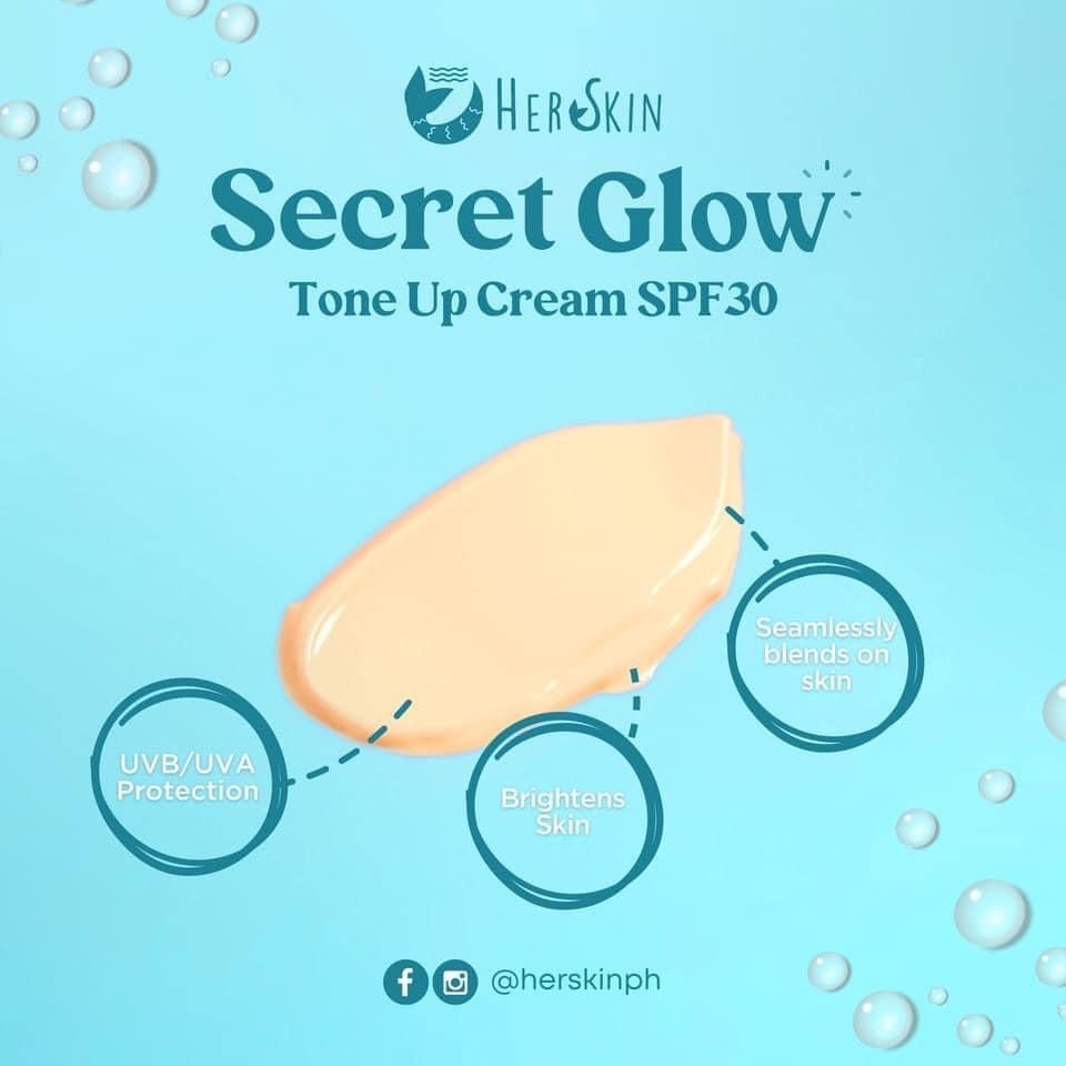 Herskin Secret Glow Tone-up Cream with SPF30- 50g