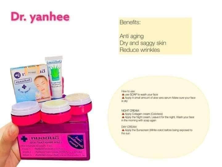 Dr Yanhee Cream set (Purple set) Formula Grapes + Glutathione (Anti-Aging & Wrinkle) - Shop Essential Skin Care Products online | Natural Organic skin care products | ROSYSKIN ESSENTIALS LLC