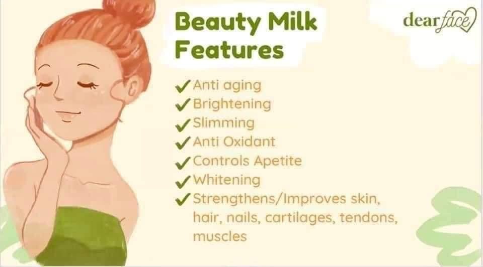 Dear face Beauty Milk Premium Japanese Melon Collagen Drink 50.000mg