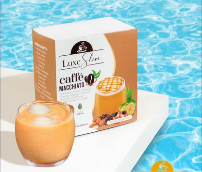 Luxe Slim Caffe Macchiato - Slimming Coffee With Collagen & Glutathione - 10sachet - Shop Essential Skin Care Products online | Natural Organic skin care products | ROSYSKIN ESSENTIALS LLC