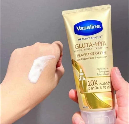 Vaseline Gluta - HYA Glow Serum 10x Whitening Lotion 300ml (Gold)