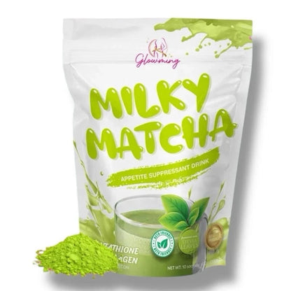 Cris Cosmetics Milky Matcha Glutathione and Collagen Drink 10 Sachets.